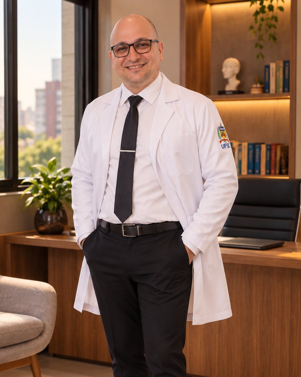 Dr. Luiz Fernando Lorenci no consultório