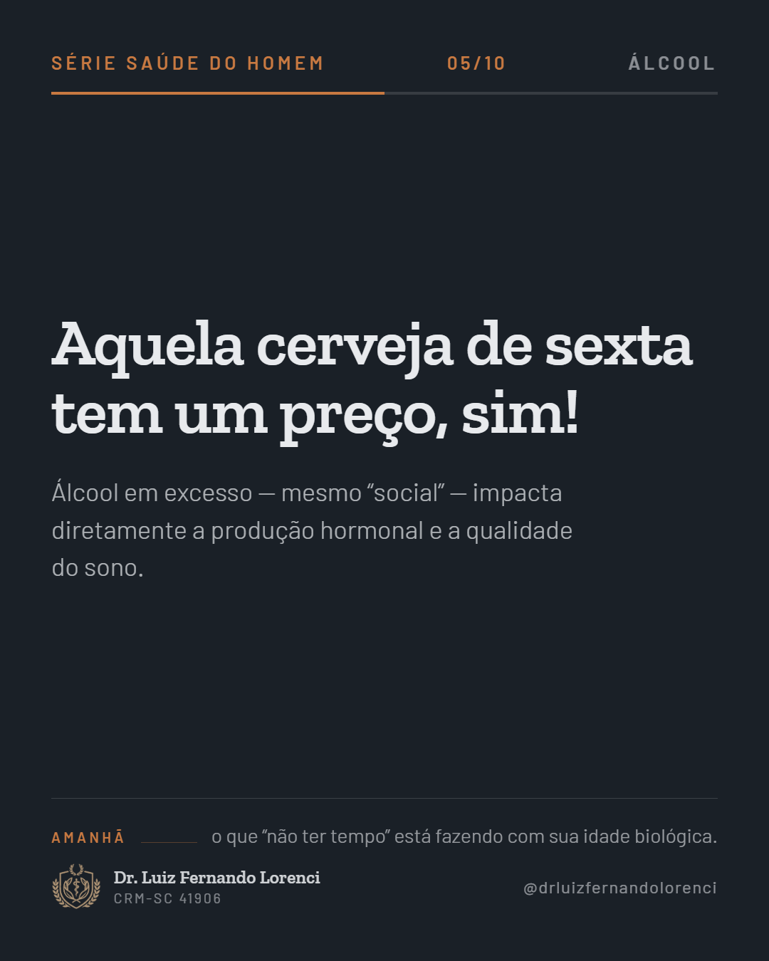 Por que o álcool derruba a testosterona muito antes de aparecer na balança